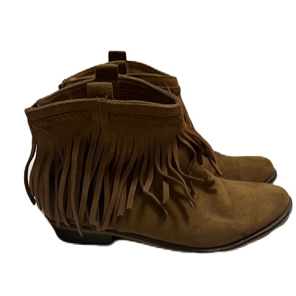 Women’s MOSSIMO SUPPLY CO. Indian Style, Zip Up Back, Ankle Boots, Ginger, 7.5 - Picture 1 of 6